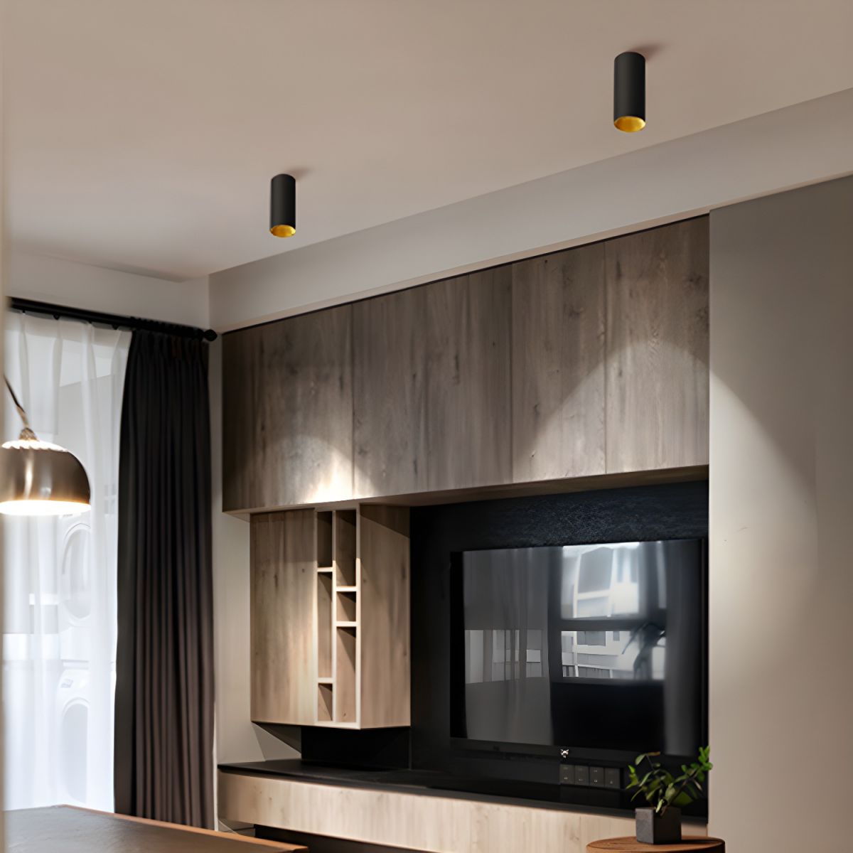 Modern Nordic LED Metal Flush Mount Ceiling Light | Glowden