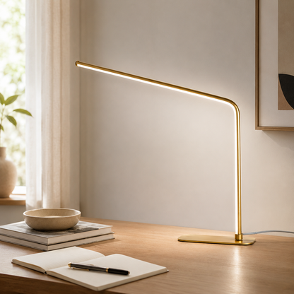 Modern Nordic LED Table Lamp with Metal Frame | Tavrik