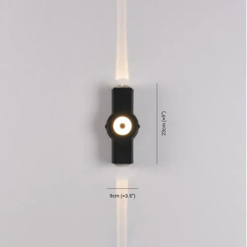 Modern Outdoor LED Cross Projection Wall Light | Beamra
