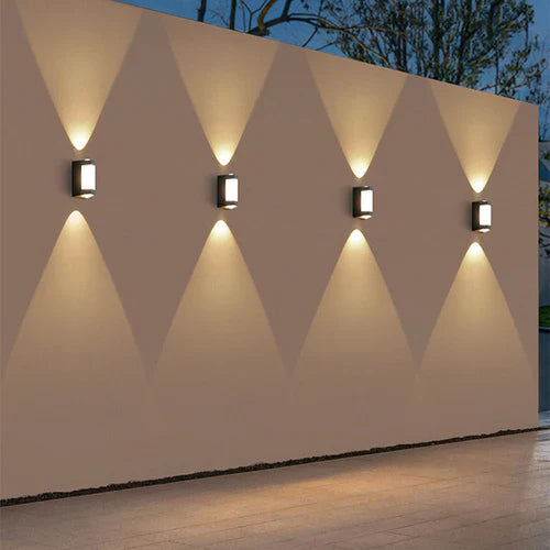 Modern Outdoor Up Down LED Wall Light Fixture | Hovira