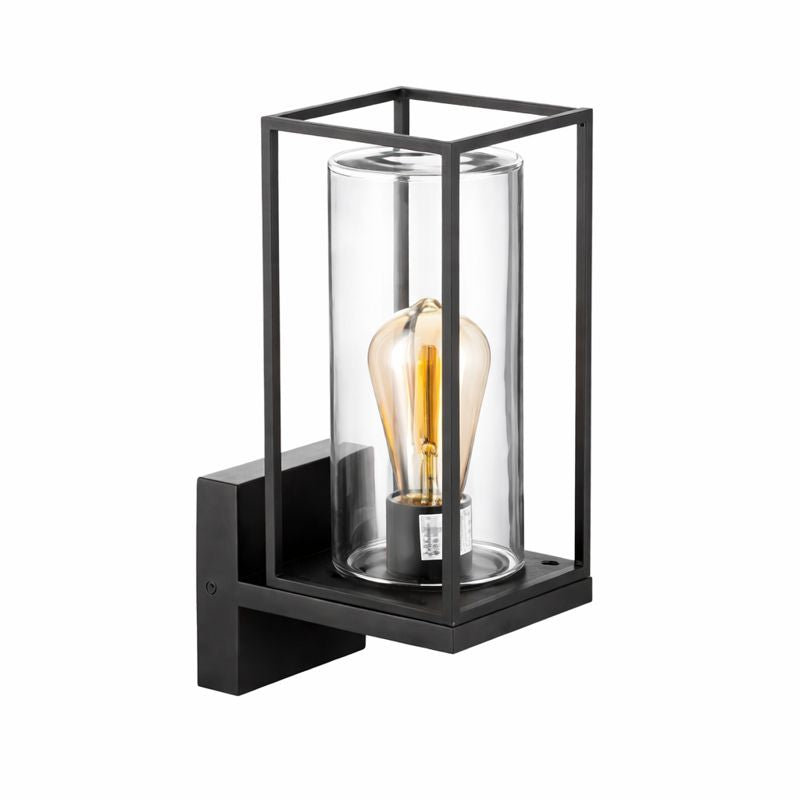 Modern Rectangular Metal Glass Outdoor Wall Light | Lumiven