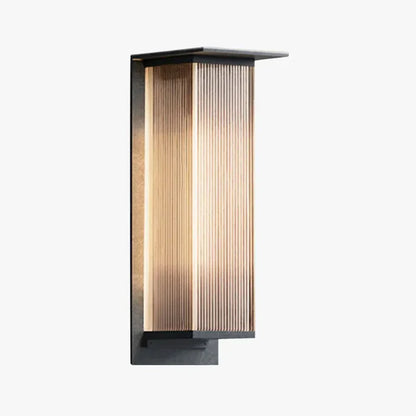 Modern Rectangular Metal Outdoor Exterior Wall Light | Lumaren