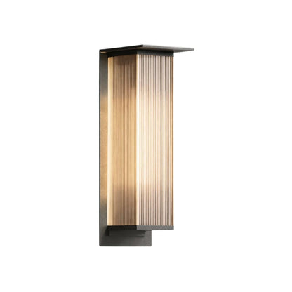 Modern Rectangular Metal Outdoor Exterior Wall Light | Lumaren