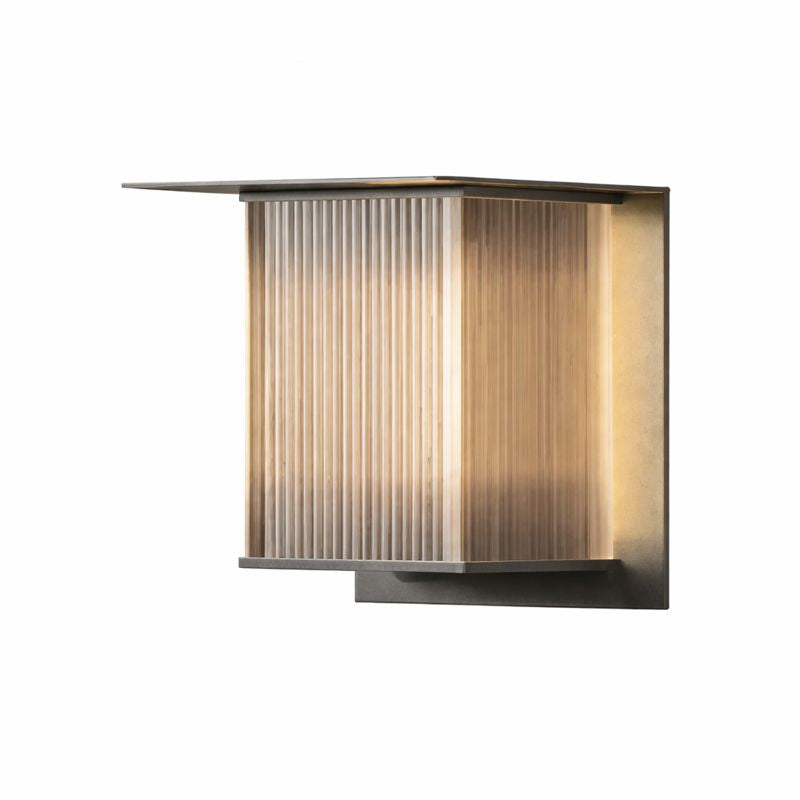 Modern Rectangular Metal Outdoor Exterior Wall Light | Lumaren