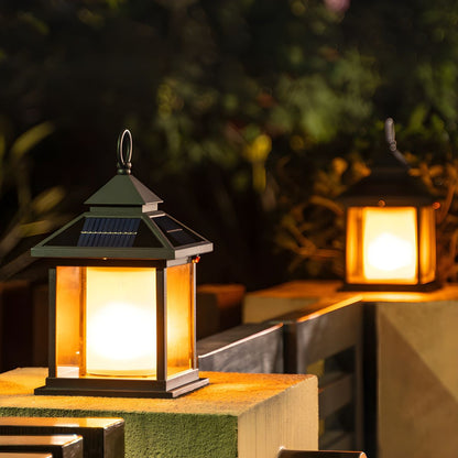Modern Rectangular Solar Metal Outdoor Light | Solarae