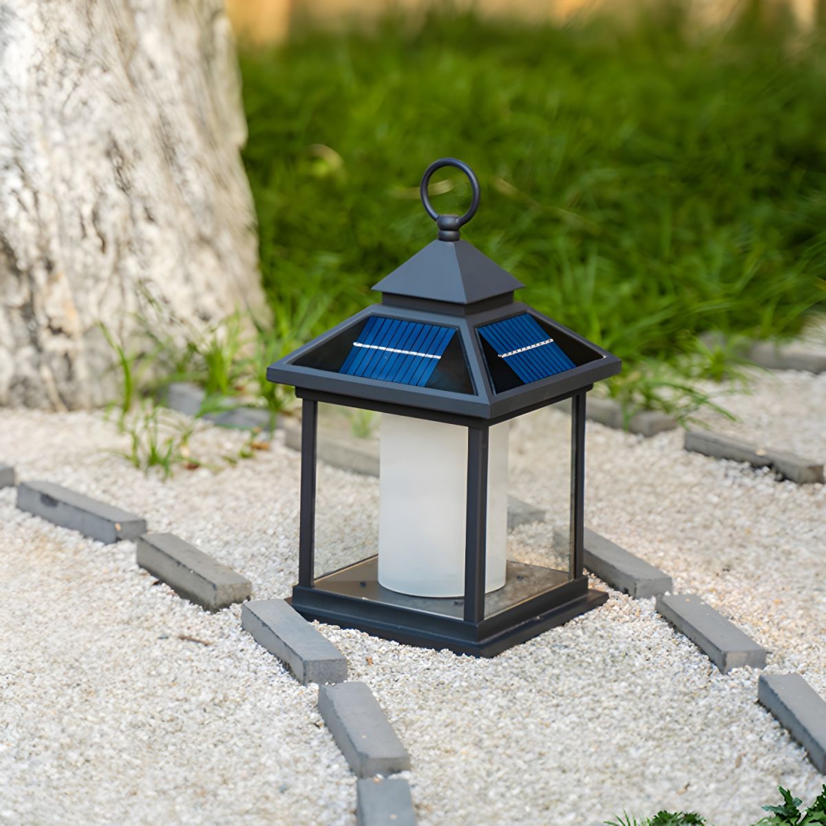 Modern Rectangular Solar Metal Outdoor Light | Solarae
