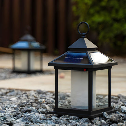 Modern Rectangular Solar Metal Outdoor Light | Solarae
