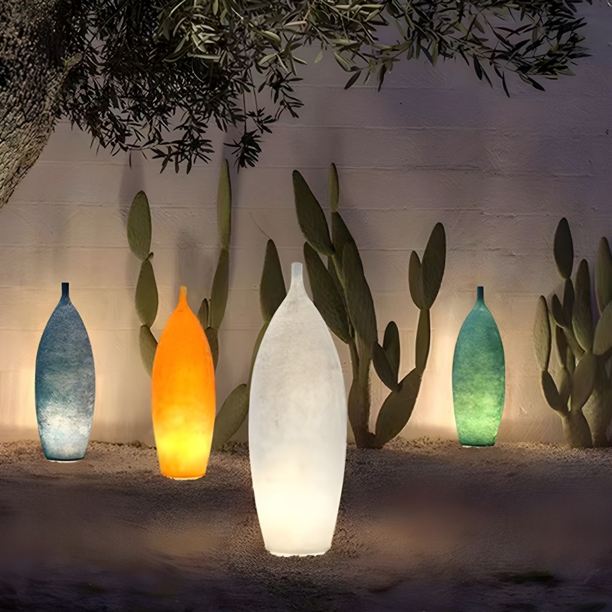 Modern Resin Shade LED Ambient Light Floor Lamp Indoor | Arvessa
