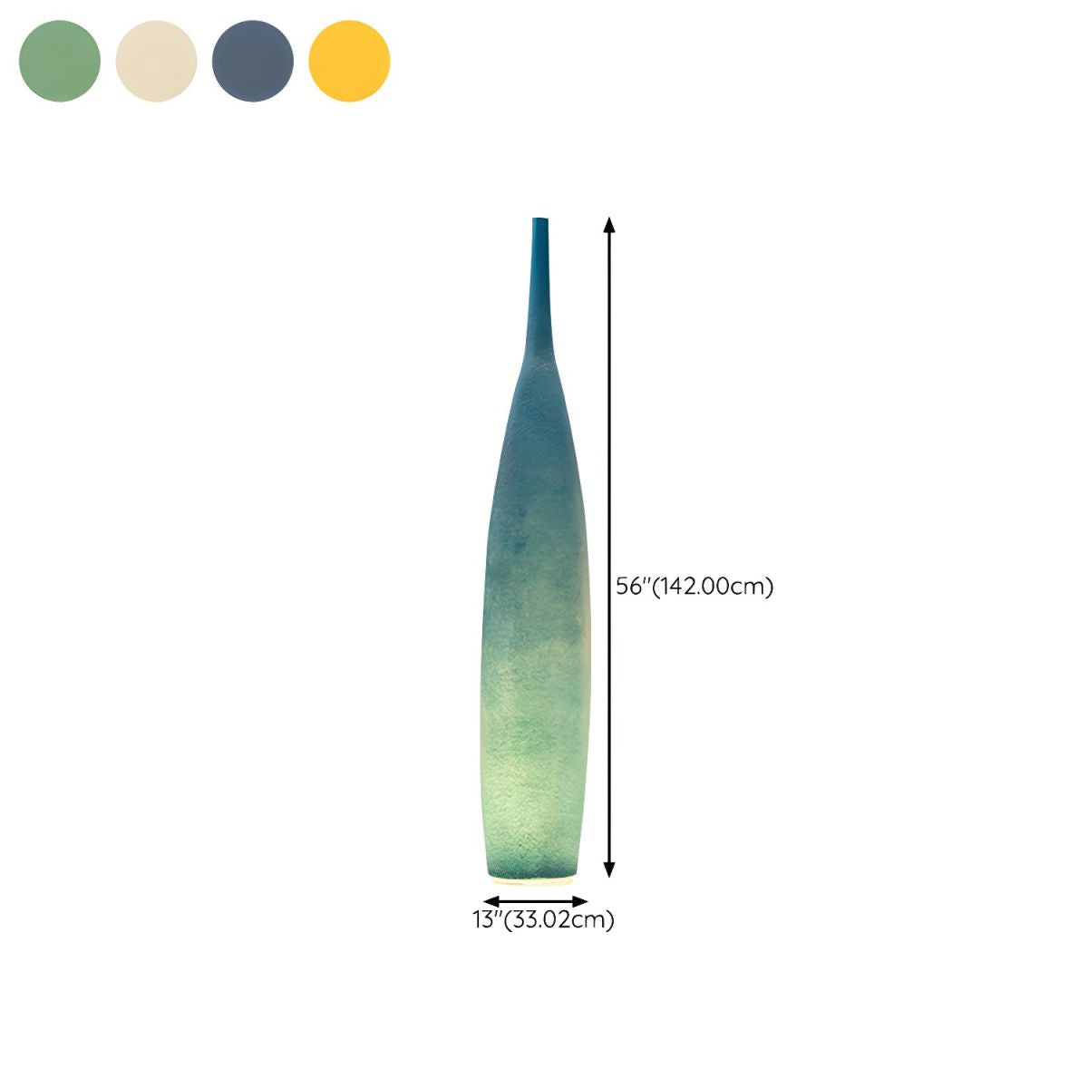Modern Resin Shade LED Ambient Light Floor Lamp Indoor | Arvessa