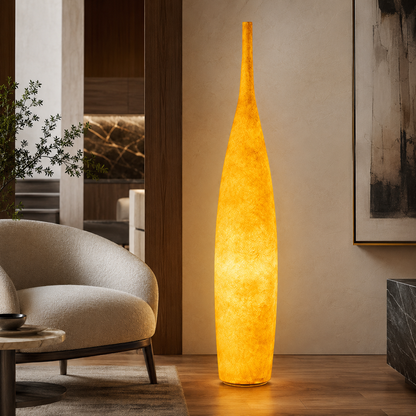 Modern Resin Shade LED Ambient Light Floor Lamp Indoor | Arvessa
