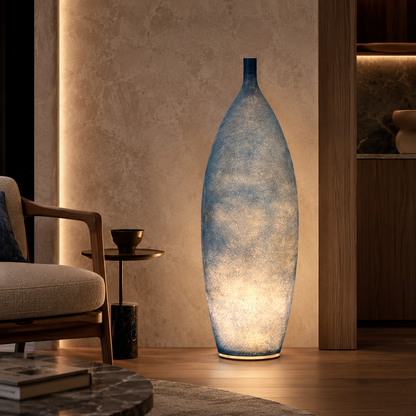 Modern Resin Shade LED Ambient Light Floor Lamp Indoor | Arvessa