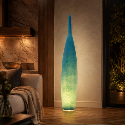 Modern Resin Shade LED Ambient Light Floor Lamp Indoor | Arvessa