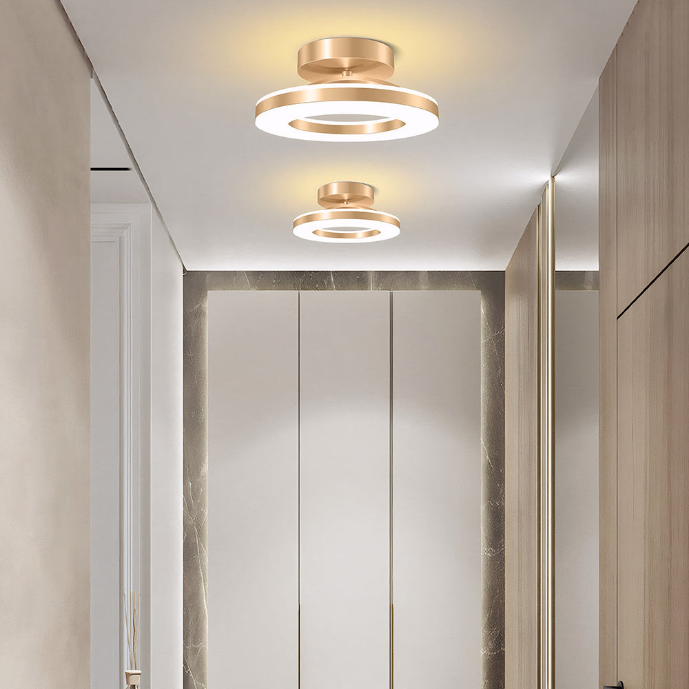 Modern Round Acrylic Ceiling Light for Corridors | Elqora