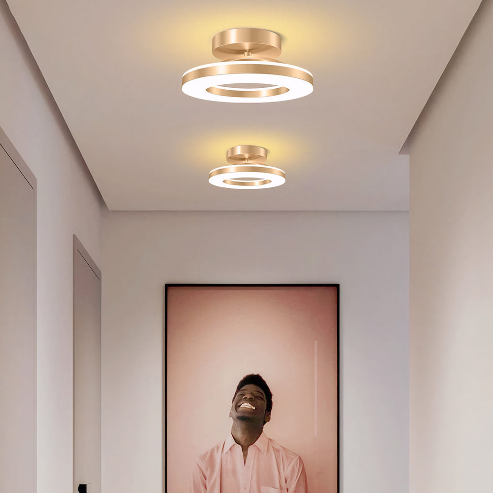 Modern Round Acrylic Ceiling Light for Corridors | Elqora
