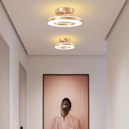 Modern Round Acrylic Ceiling Light for Corridors | Elqora