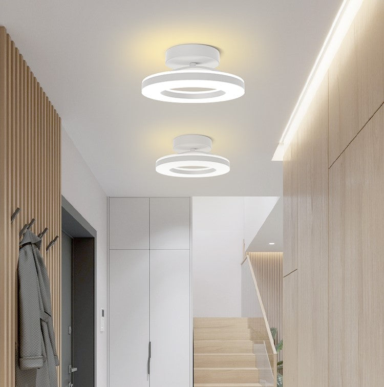 Modern Round Acrylic Ceiling Light for Corridors | Elqora