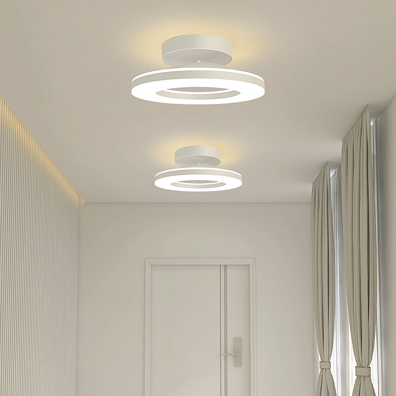 Modern Round Acrylic Ceiling Light for Corridors | Elqora