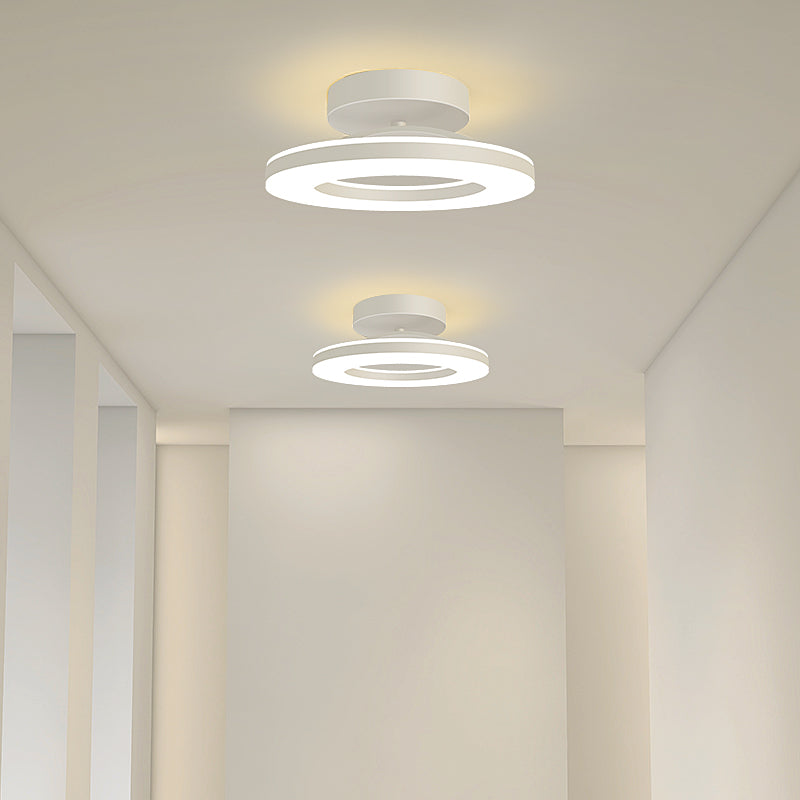 Modern Round Acrylic Ceiling Light for Corridors | Elqora
