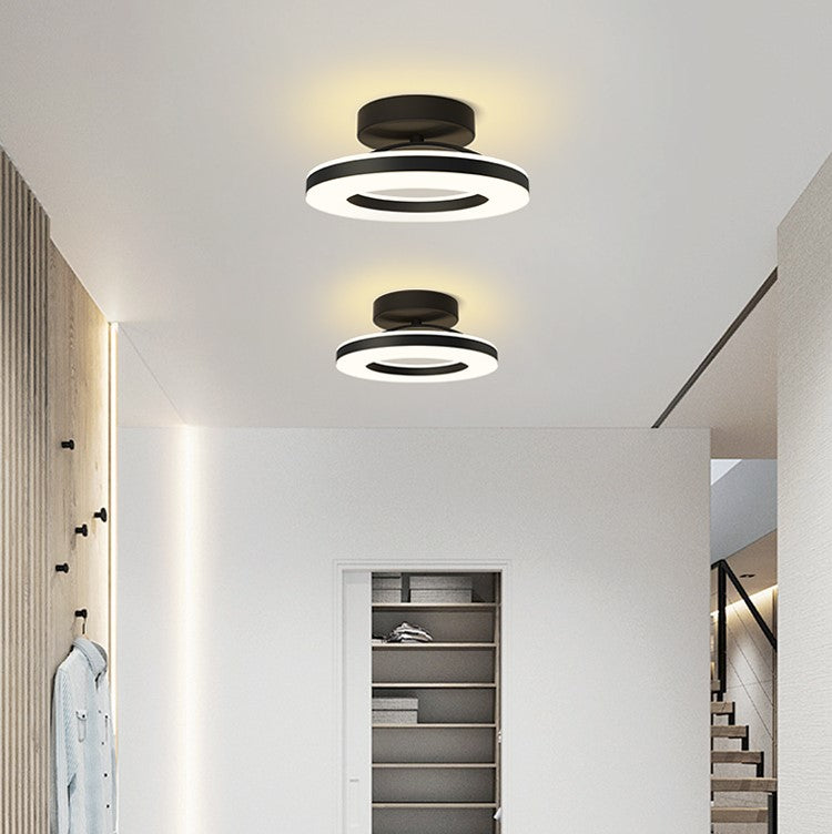 Modern Round Acrylic Ceiling Light for Corridors | Elqora