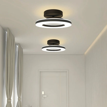 Modern Round Acrylic Ceiling Light for Corridors | Elqora