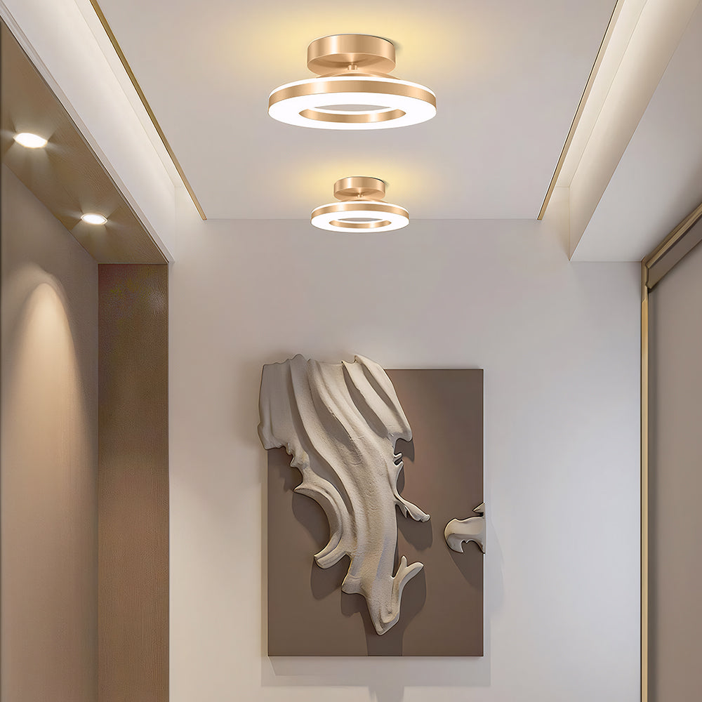 Modern Round Acrylic Ceiling Light for Corridors | Elqora