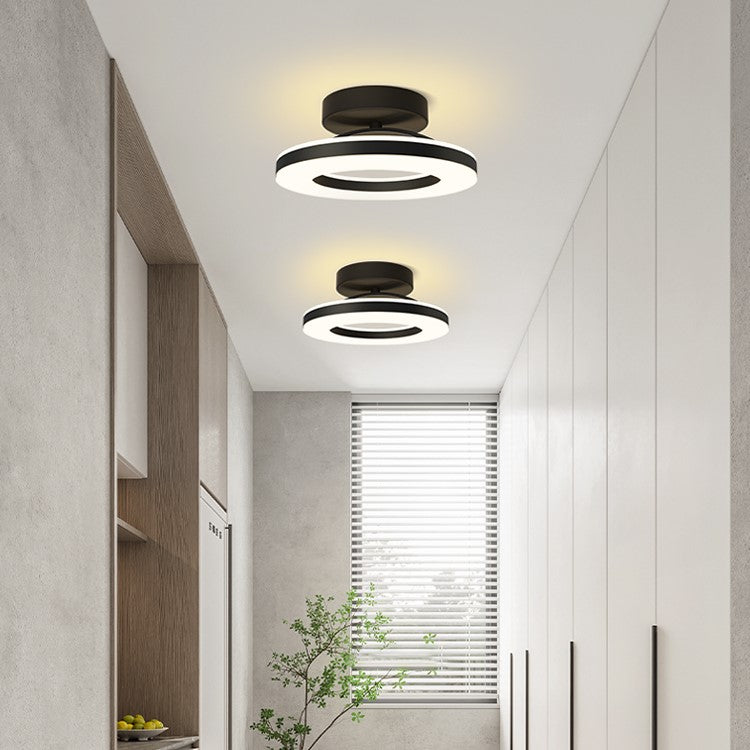 Modern Round Acrylic Ceiling Light for Corridors | Elqora