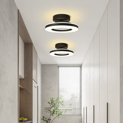 Modern Round Acrylic Ceiling Light for Corridors | Elqora