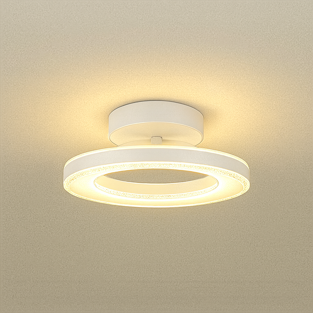 Modern Round Acrylic Ceiling Light for Corridors | Elqora