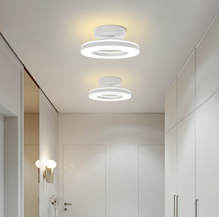 Modern Round Acrylic Ceiling Light for Corridors | Elqora