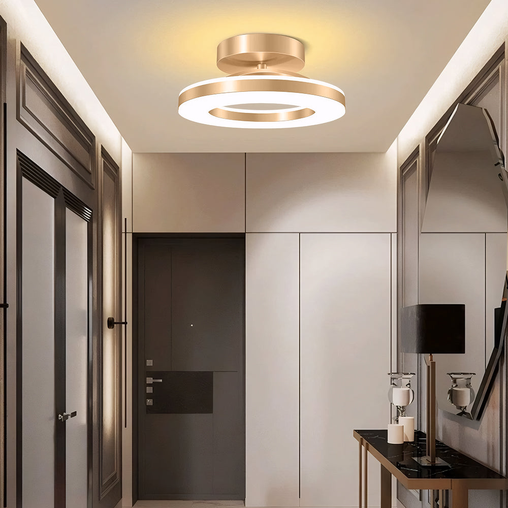 Modern Round Acrylic Ceiling Light for Corridors | Elqora