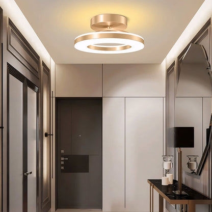Modern Round Acrylic Ceiling Light for Corridors | Elqora