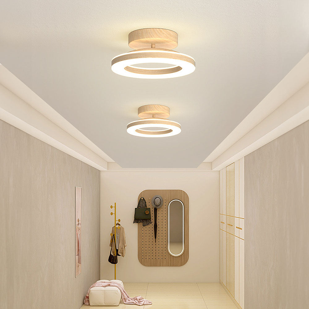 Modern Round Acrylic Ceiling Light for Corridors | Elqora