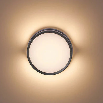Modern Round LED Metal Wall Light for Outdoors | Nortiq
