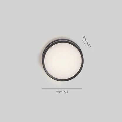 Modern Round LED Metal Wall Light for Outdoors | Nortiq