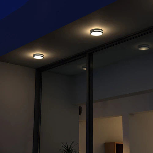 Modern Round LED Metal Wall Light for Outdoors | Nortiq