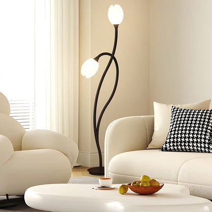 Modern Sculptural Metal Flower Floor Lamp Design | Floriva