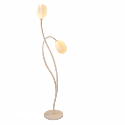 Modern Sculptural Metal Flower Floor Lamp Design | Floriva