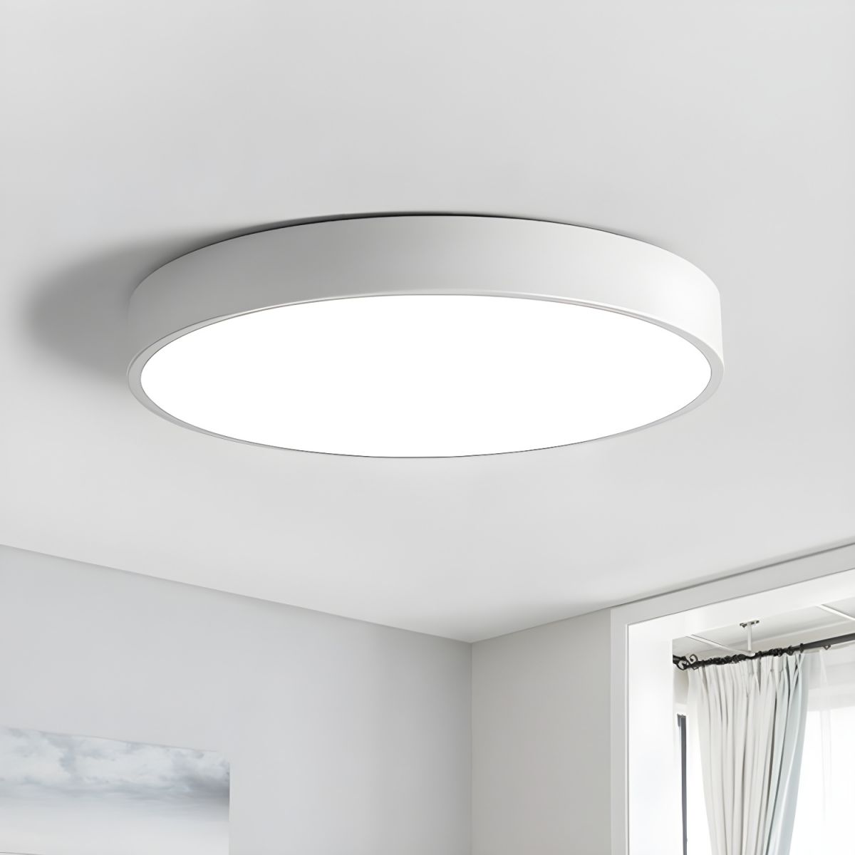 Modern Slim LED Ceiling Light Nordic Flush Mount | Kumaris