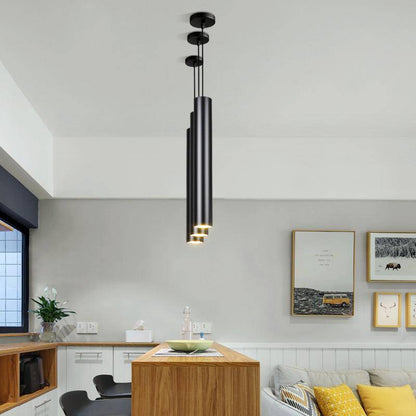 Modern Slim Metal LED Pendant Light for Dining Areas | Nyxelor