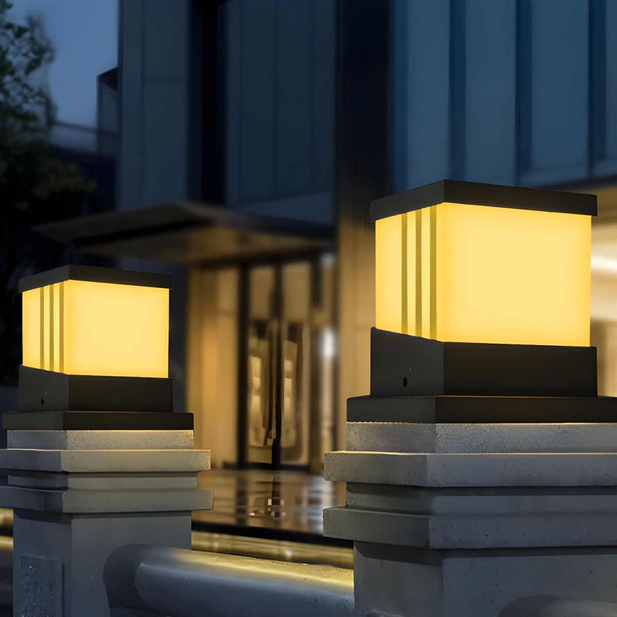 Modern Solar Cube Outdoor LED Light with 3 Modes | Solarya