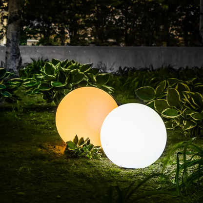 Modern Solar Sphere Outdoor Light for Indoor Outdoor Use | Lumivon