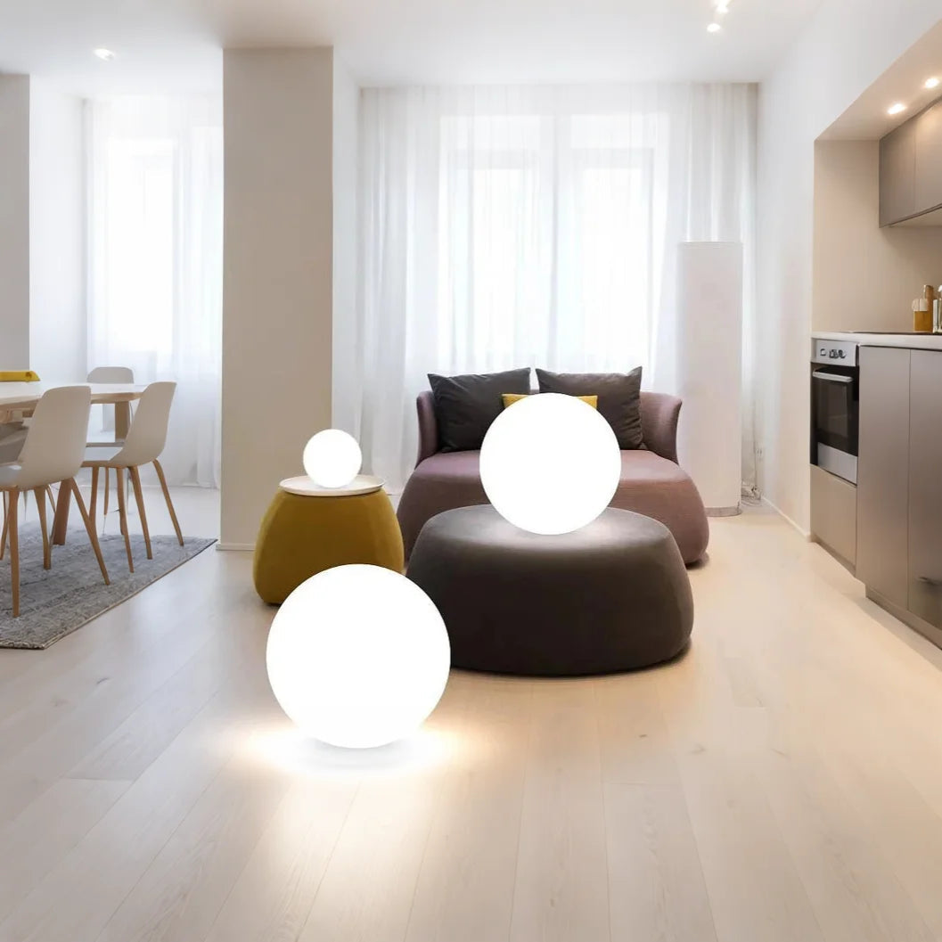 Modern Solar Sphere Outdoor Light for Indoor Outdoor Use | Lumivon