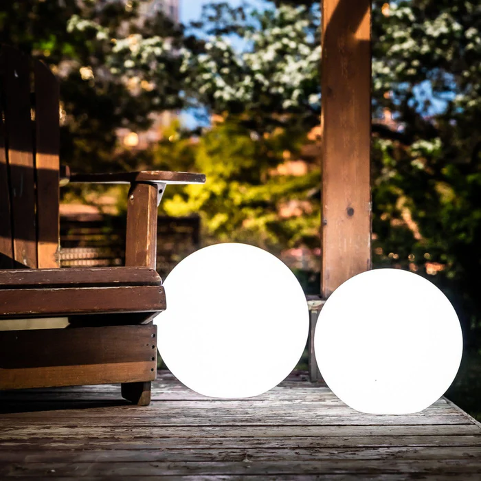Modern Solar Sphere Outdoor Light for Indoor Outdoor Use | Lumivon