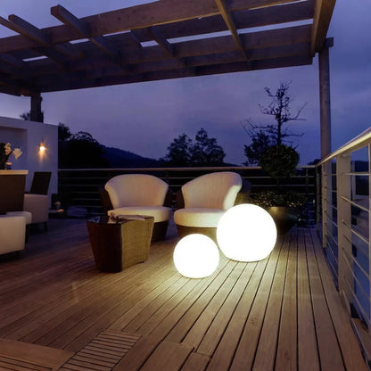 Modern Solar Sphere Outdoor Light for Indoor Outdoor Use | Lumivon