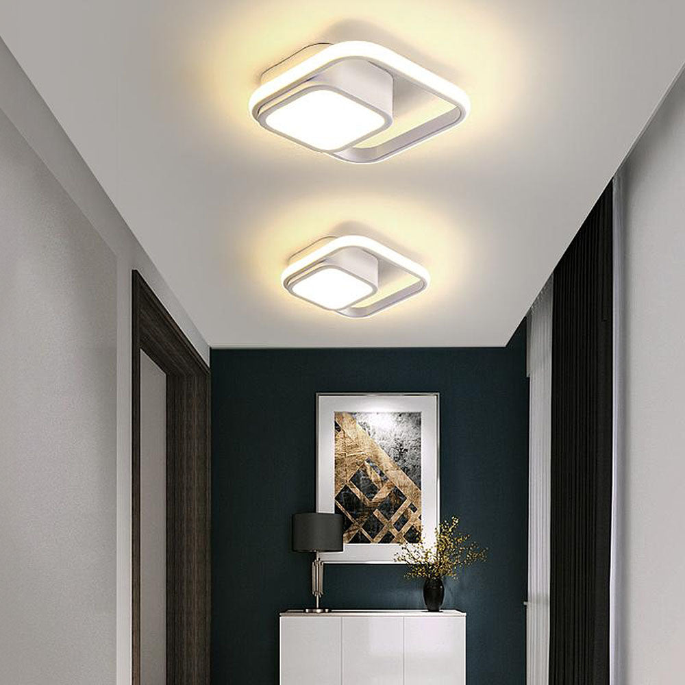 Modern Square Ring Integrated LED Ceiling Light | Talqen