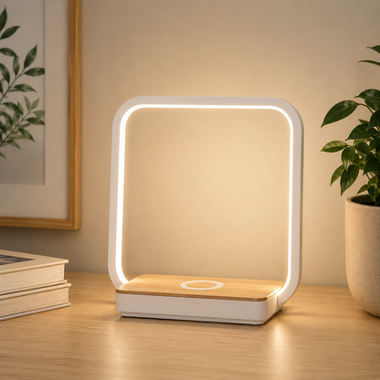 Modern Square Touch Dimming Table Lamp With LED Light | Auvrion