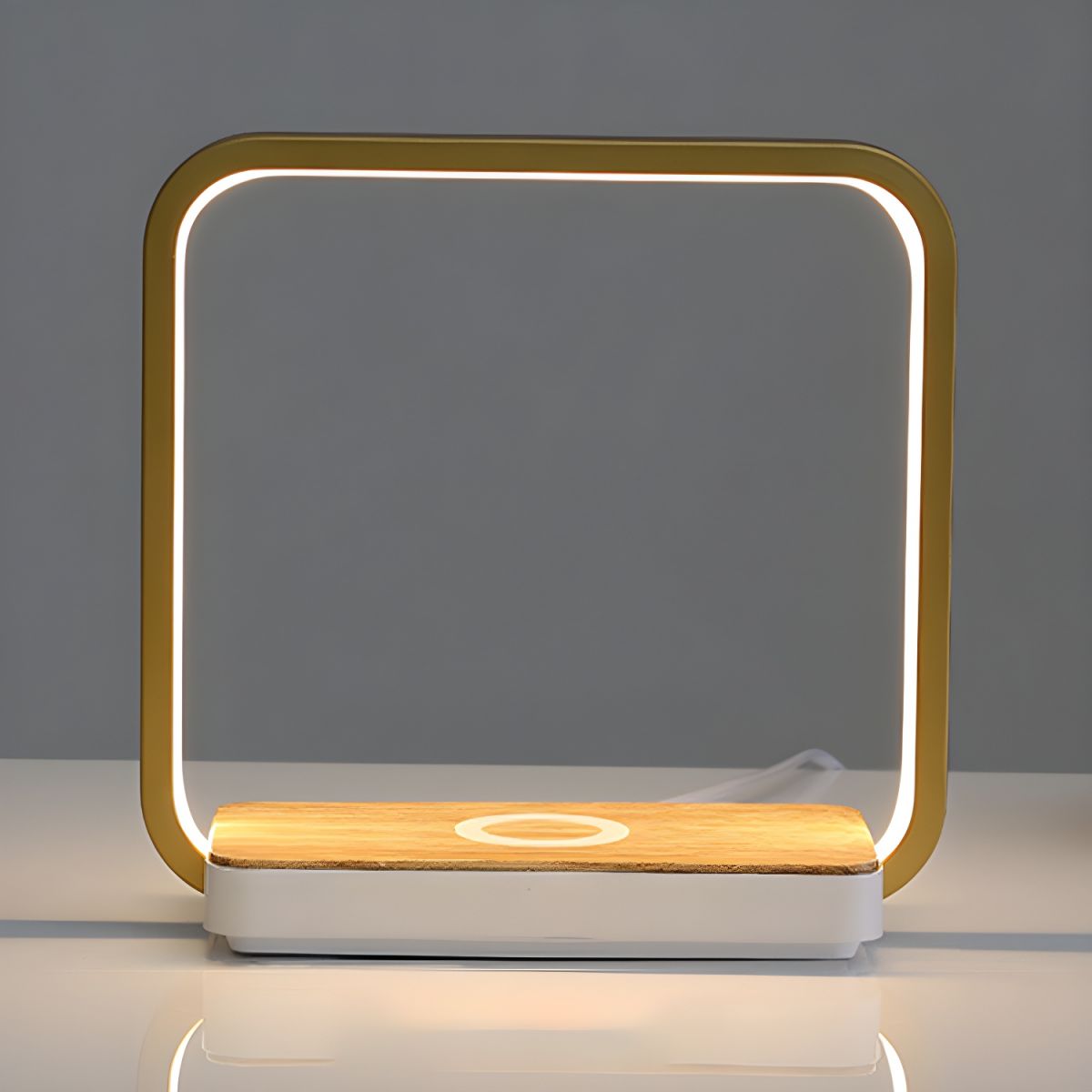 Modern Square Touch Dimming Table Lamp With LED Light | Auvrion