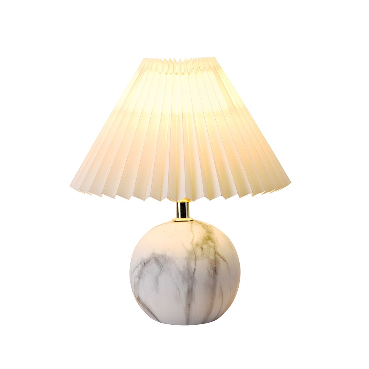 Modern Table Lamp with Ceramic Base Cone Shade | Zarnivo