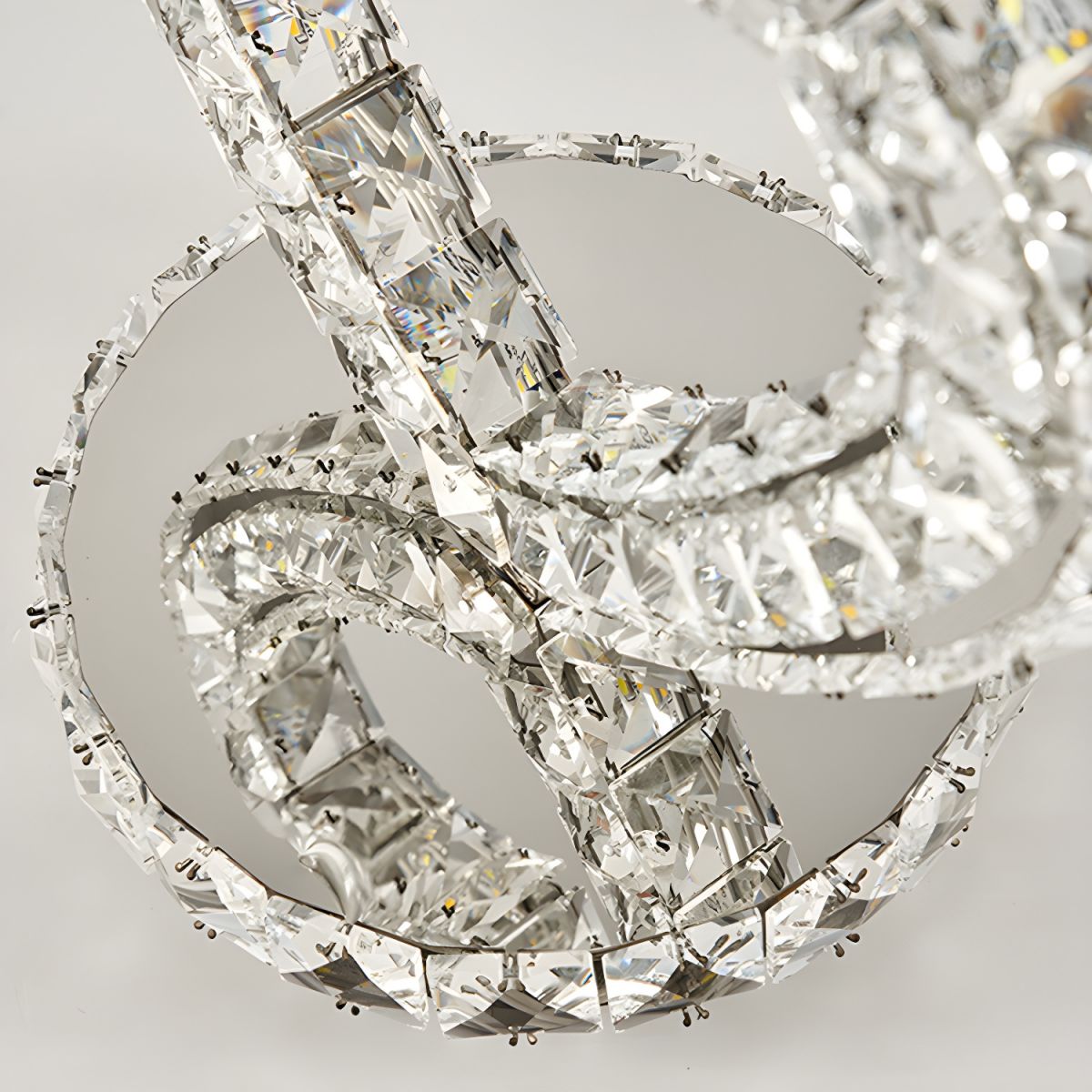 Modern Table Lamp with Crystal Shades and LED Light | Sarvico