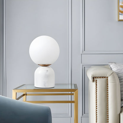 Modern Table Lamp with Dome Marble Base Design | Zarniqo